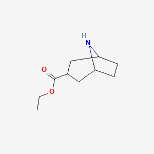 molecular formula C10H17NO2 B12975122 Ethyl 8-azabicyclo[3.2.1]octane-3-carboxylate 