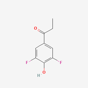 molecular formula C9H8F2O2 B1297513 1-(3,5-Difluoro-4-hydroxyphenyl)propan-1-one CAS No. 178374-78-2