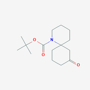 molecular formula C15H25NO3 B12975136 tert-Butyl 8-oxo-1-azaspiro[5.5]undecane-1-carboxylate 