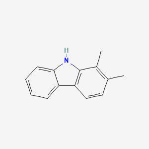 molecular formula C14H13N B12975167 1,2-dimethyl-9H-carbazole CAS No. 18992-67-1