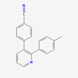 molecular formula C19H14N2 B12975205 4-(2-(p-Tolyl)pyridin-3-yl)benzonitrile 