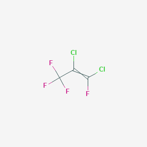 molecular formula C3Cl2F4 B1297524 1,2-Dichloro-1,3,3,3-tetrafluoroprop-1-ene CAS No. 431-53-8