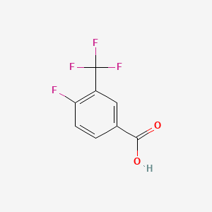 molecular formula C8H4F4O2 B1297530 4-Fluoro-3-(trifluoromethyl)benzoic acid CAS No. 67515-55-3