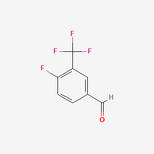 molecular formula C8H4F4O B1297531 4-Fluoro-3-(trifluoromethyl)benzaldehyde CAS No. 67515-60-0