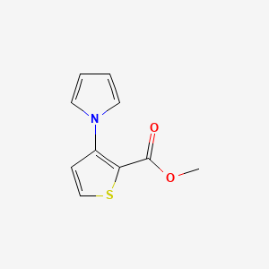 molecular formula C10H9NO2S B1297540 3-(1H-吡咯-1-基)噻吩-2-甲酸甲酯 CAS No. 74772-16-0