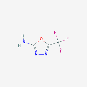 molecular formula C3H2F3N3O B1297543 5-(三氟甲基)-1,3,4-噁二唑-2-胺 CAS No. 768-29-6