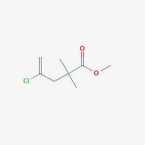 molecular formula C8H13ClO2 B1297549 Methyl 4-chloro-2,2-dimethyl-4-pentenoate CAS No. 86799-85-1