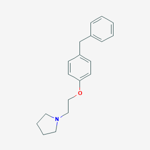 molecular formula C19H23NO B129755 1-[2-(4-Benzylphenoxy)ethyl]pyrrolidine CAS No. 147664-41-3