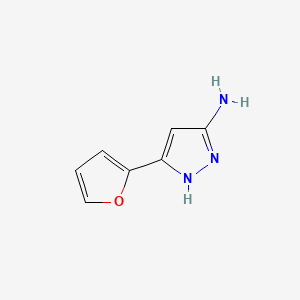 molecular formula C7H7N3O B1297557 5-(呋喃-2-基)-1H-吡唑-3-胺 CAS No. 96799-02-9