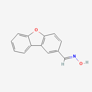 molecular formula C13H9NO2 B12975643 Dibenzo[b,d]furan-2-carbaldehyde oxime 