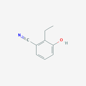 molecular formula C9H9NO B12975704 2-Ethyl-3-hydroxybenzonitrile 