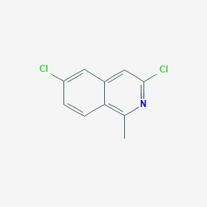 molecular formula C10H7Cl2N B12975712 3,6-Dichloro-1-methylisoquinoline 