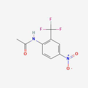 molecular formula C9H7F3N2O3 B1297582 4-Nitro-2-(trifluoromethyl)acetanilide CAS No. 395-68-6