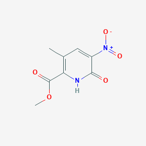 molecular formula C8H8N2O5 B12975844 Methyl 3-methyl-5-nitro-6-oxo-1,6-dihydropyridine-2-carboxylate 