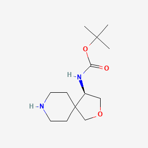 molecular formula C13H24N2O3 B12975853 tert-Butyl (R)-(2-oxa-8-azaspiro[4.5]decan-4-yl)carbamate 