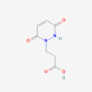 molecular formula C7H8N2O4 B1297596 3-(3-羟基-6-氧代-6H-吡啶并[1,2-c][1,2,4]嘧啶-1-基)-丙酸 CAS No. 4572-79-6
