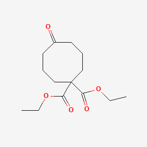molecular formula C14H22O5 B1297599 Diethyl 5-oxocyclooctane-1,1-dicarboxylate CAS No. 274255-51-5