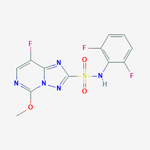 molecular formula C12H8F3N5O3S B129761 氟乐灵 CAS No. 145701-23-1