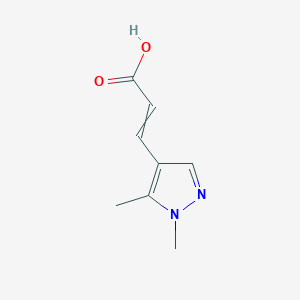 3-(1,5-Dimethylpyrazol-4-yl)prop-2-enoic acid