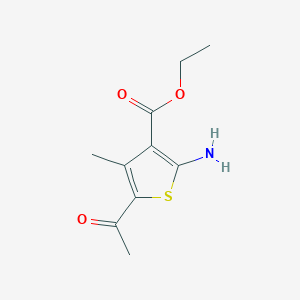 molecular formula C10H13NO3S B1297641 Ethyl 5-acetyl-2-amino-4-methylthiophene-3-carboxylate CAS No. 57773-41-8