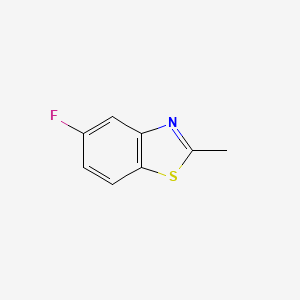 molecular formula C8H6FNS B1297643 5-Fluoro-2-methylbenzothiazole CAS No. 399-75-7