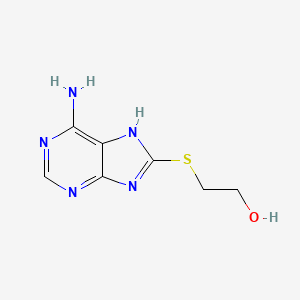molecular formula C7H9N5OS B1297644 2-(6-Amino-9H-purin-8-ylsulfanyl)-ethanol CAS No. 57654-58-7