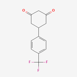 molecular formula C13H11F3O2 B1297662 5-(4-(三氟甲基)苯基)环己烷-1,3-二酮 CAS No. 55579-69-6
