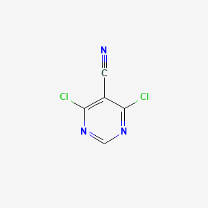 molecular formula C5HCl2N3 B1297664 4,6-Dichloropyrimidine-5-carbonitrile CAS No. 5305-45-3