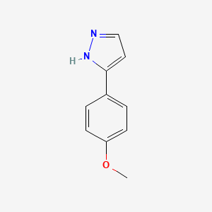 molecular formula C10H10N2O B1297669 3-(4-甲氧基苯基)-1H-吡唑 CAS No. 27069-17-6