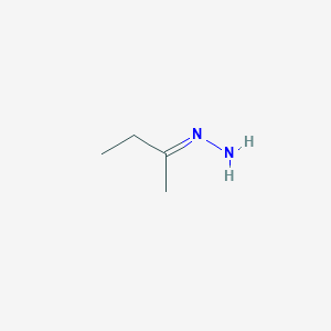 molecular formula C4H10N2 B12976760 Butan-2-ylidenehydrazine 