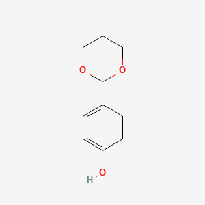 molecular formula C10H12O3 B1297687 4-(1,3-Dioxan-2-yl)phenol CAS No. 6052-80-8