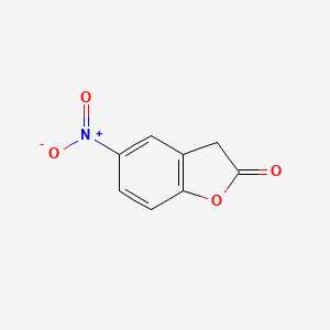 molecular formula C8H5NO4 B1297689 5-Nitro-3H-benzofuran-2-one CAS No. 21997-23-9