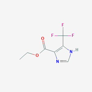 molecular formula C7H7F3N2O2 B1297693 4-(三氟甲基)-1H-咪唑-5-羧酸乙酯 CAS No. 55942-41-1