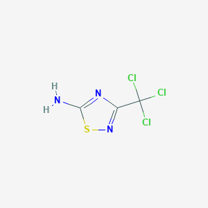 molecular formula C3H2Cl3N3S B1297699 3-(三氯甲基)-1,2,4-噻二唑-5-胺 CAS No. 7523-57-1