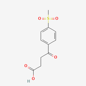 molecular formula C11H12O5S B1297702 4-(4-(Methylsulfonyl)phenyl)-4-oxobutanoic acid CAS No. 7028-79-7