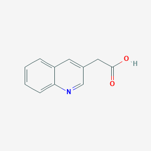 molecular formula C11H9NO2 B1297708 2-(Quinolin-3-YL)acetic acid CAS No. 21168-40-1