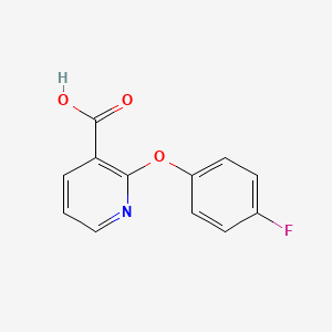 molecular formula C12H8FNO3 B1297714 2-(4-Fluorophenoxy)nicotinic acid CAS No. 54629-13-9