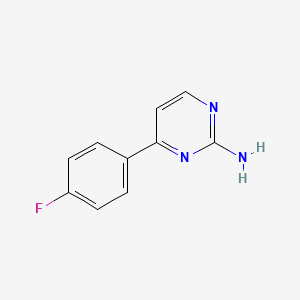 molecular formula C10H8FN3 B1297715 4-(4-氟苯基)嘧啶-2-胺 CAS No. 85979-49-3