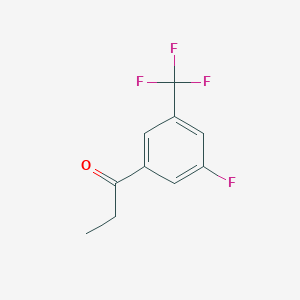 molecular formula C10H8F4O B1297720 3'-Fluoro-5'-(trifluoromethyl)propiophenone CAS No. 207974-20-7