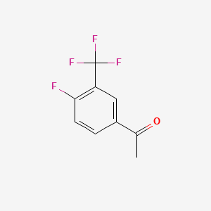 molecular formula C9H6F4O B1297721 4'-Fluoro-3'-(trifluoromethyl)acetophenone CAS No. 208173-24-4