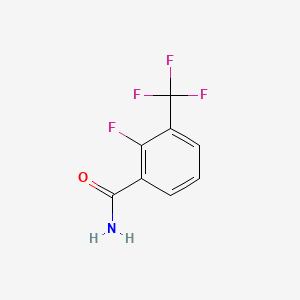 molecular formula C8H5F4NO B1297722 2-Fluoro-3-(trifluoromethyl)benzamide CAS No. 207853-60-9