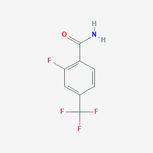 molecular formula C8H5F4NO B1297723 2-Fluoro-4-(trifluoromethyl)benzamide CAS No. 207853-64-3