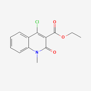 molecular formula C13H12ClNO3 B1297728 Ethyl 4-chloro-1-methyl-2-oxo-1,2-dihydroquinoline-3-carboxylate CAS No. 75483-04-4