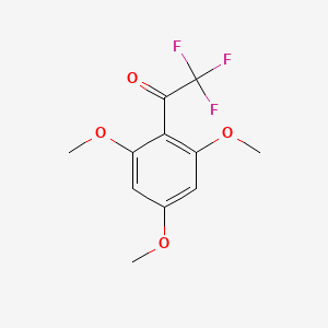 molecular formula C11H11F3O4 B1297733 2,2,2-Trifluoro-1-(2,4,6-trimethoxyphenyl)ethanone CAS No. 314-98-7
