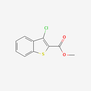 molecular formula C10H7ClO2S B1297734 Methyl 3-chlorobenzo[b]thiophene-2-carboxylate CAS No. 21211-07-4