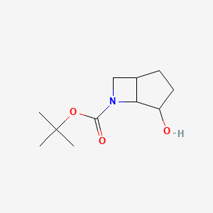 molecular formula C11H19NO3 B12977343 Tert-butyl 4-hydroxy-6-azabicyclo[3.2.0]heptane-6-carboxylate 