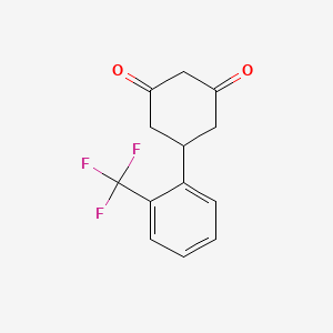 molecular formula C13H11F3O2 B1297748 5-(2-(Trifluoromethyl)phenyl)cyclohexane-1,3-dione CAS No. 55579-73-2