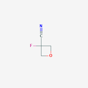 molecular formula C4H4FNO B12977514 3-Fluorooxetane-3-carbonitrile 