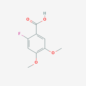 molecular formula C9H9FO4 B1297753 2-Fluoro-4,5-dimethoxybenzoic acid CAS No. 79474-35-4