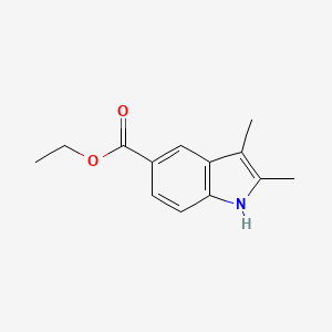 molecular formula C13H15NO2 B1297766 Ethyl 2,3-dimethyl-1H-indole-5-carboxylate CAS No. 21523-62-6